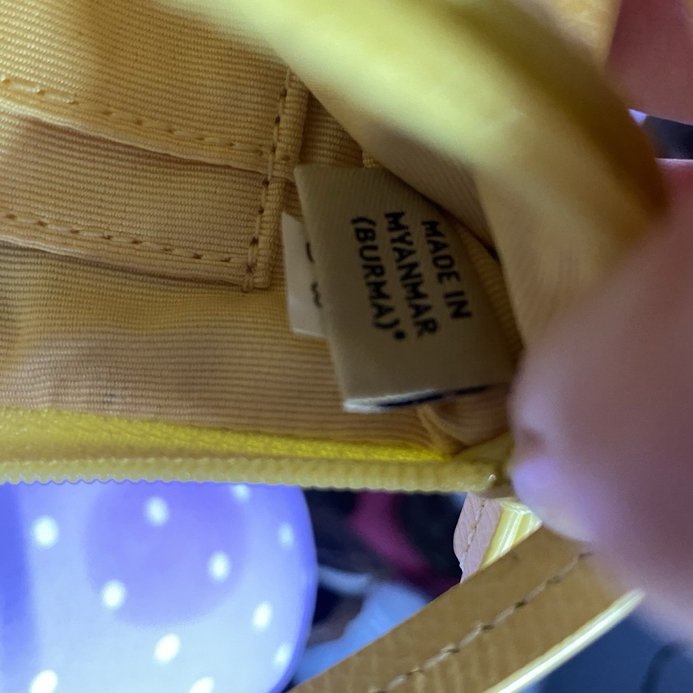 Coach Womens Corner Zip Wristlet‎ in Bright Yellow Wallet Leather 4.5x6" - Picture 8 of 12